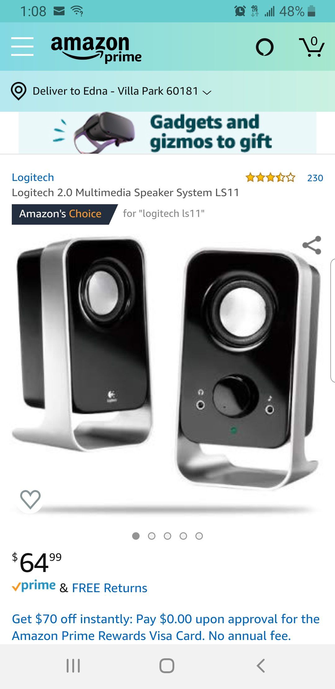 Logitech LS11 speakers