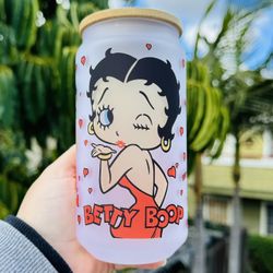 Betty Boop Glass Cup