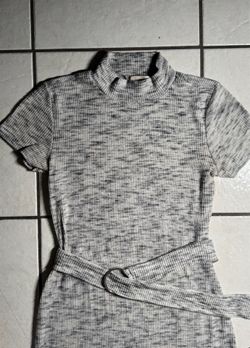 size M - Grey Marble - Soft knit dress