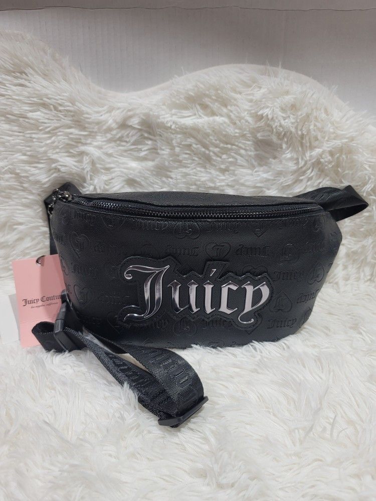 Juicy Couture Liquorice Upgrade U Logo Fanny Pack Bag Brand New With Tags