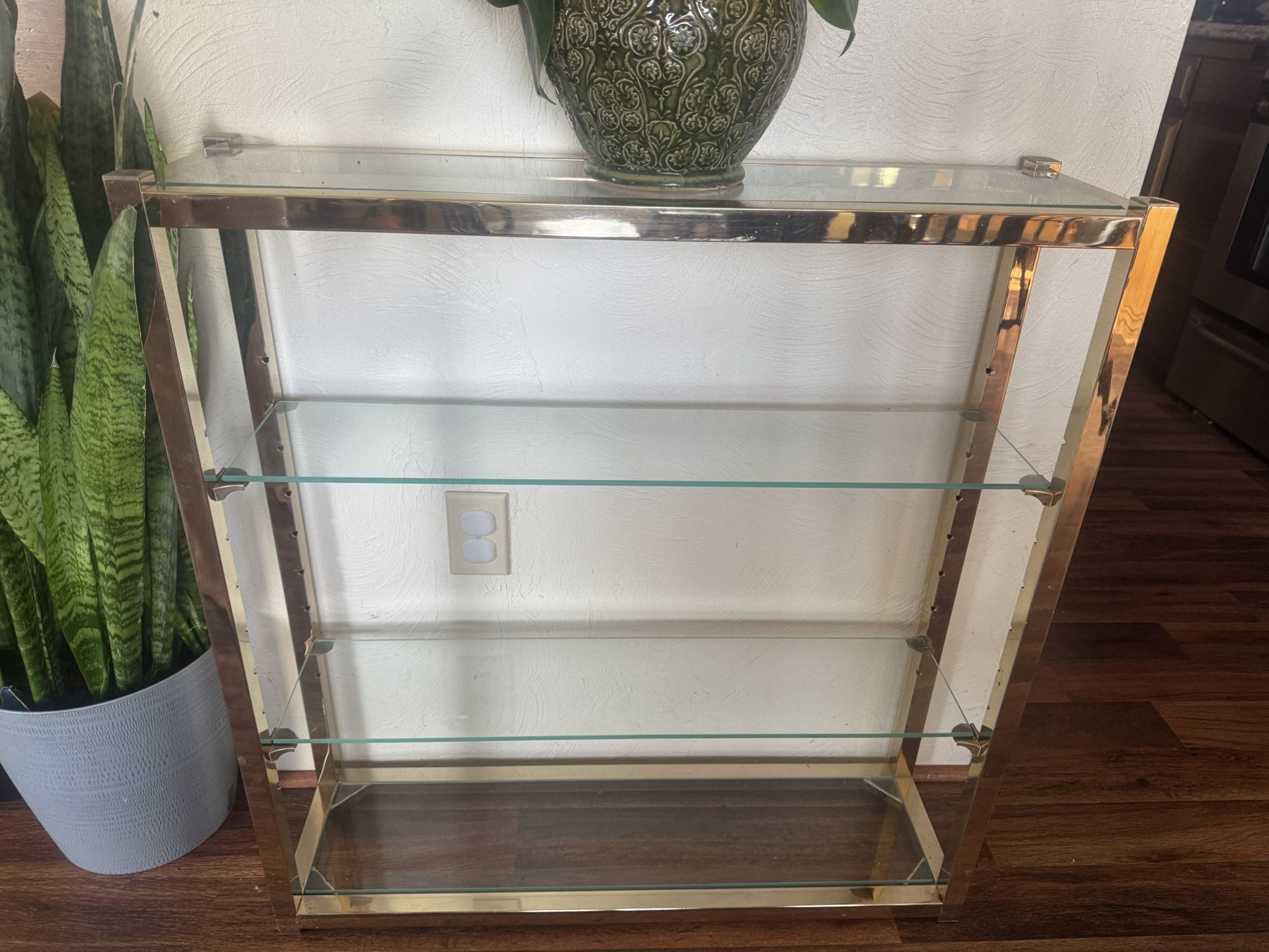 Vintage Glass Shelf/ Stand