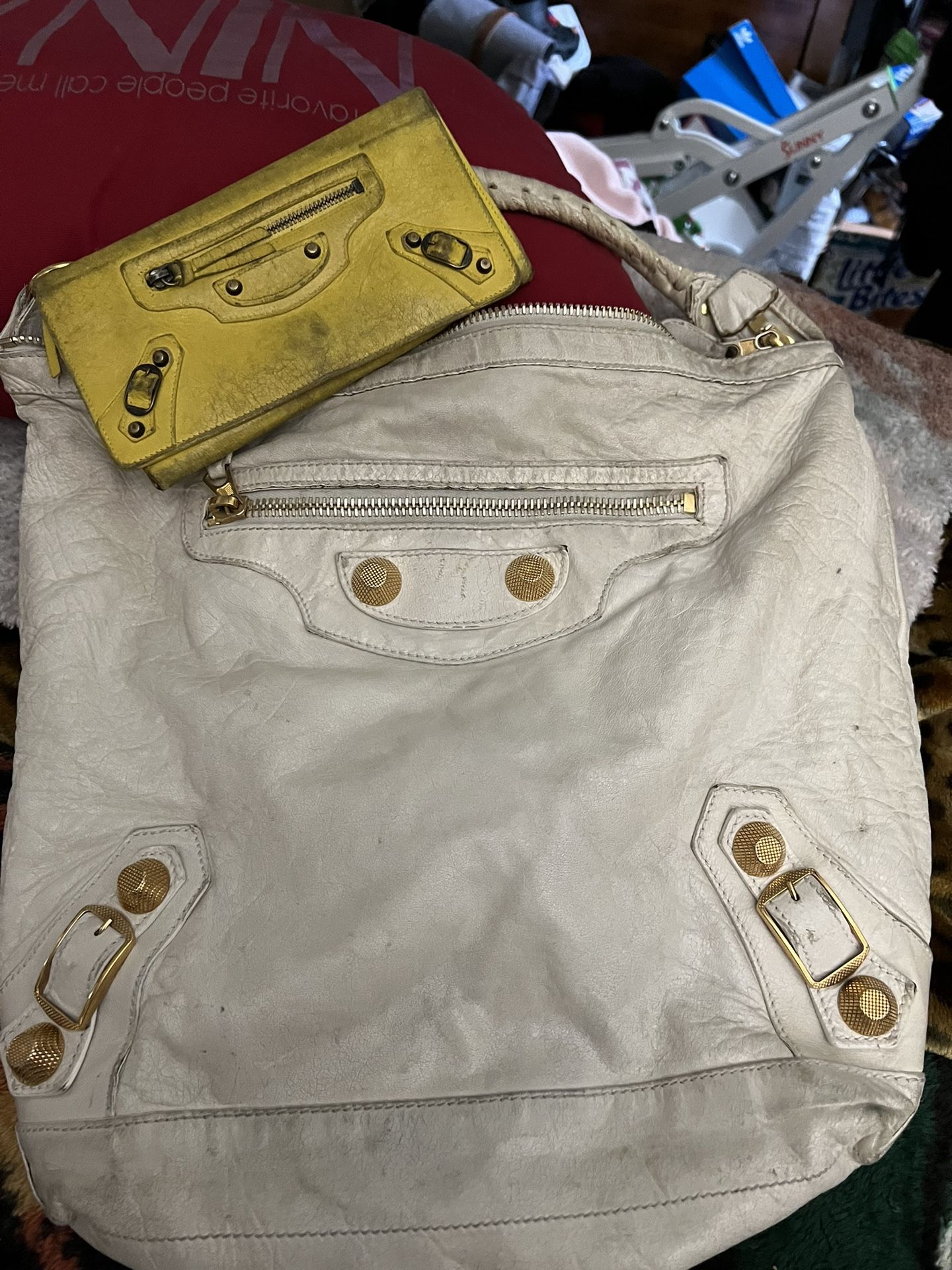 Used Authentic Balenciaga And Wallet