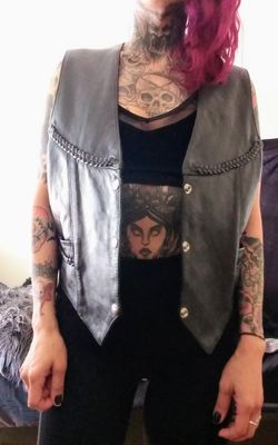 Leather vest