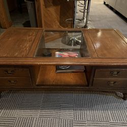 Chair, Ottoman And Table