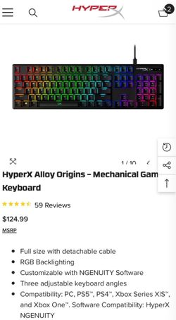 HyperX Alloy Origins – Mechanical Gaming Keyboard