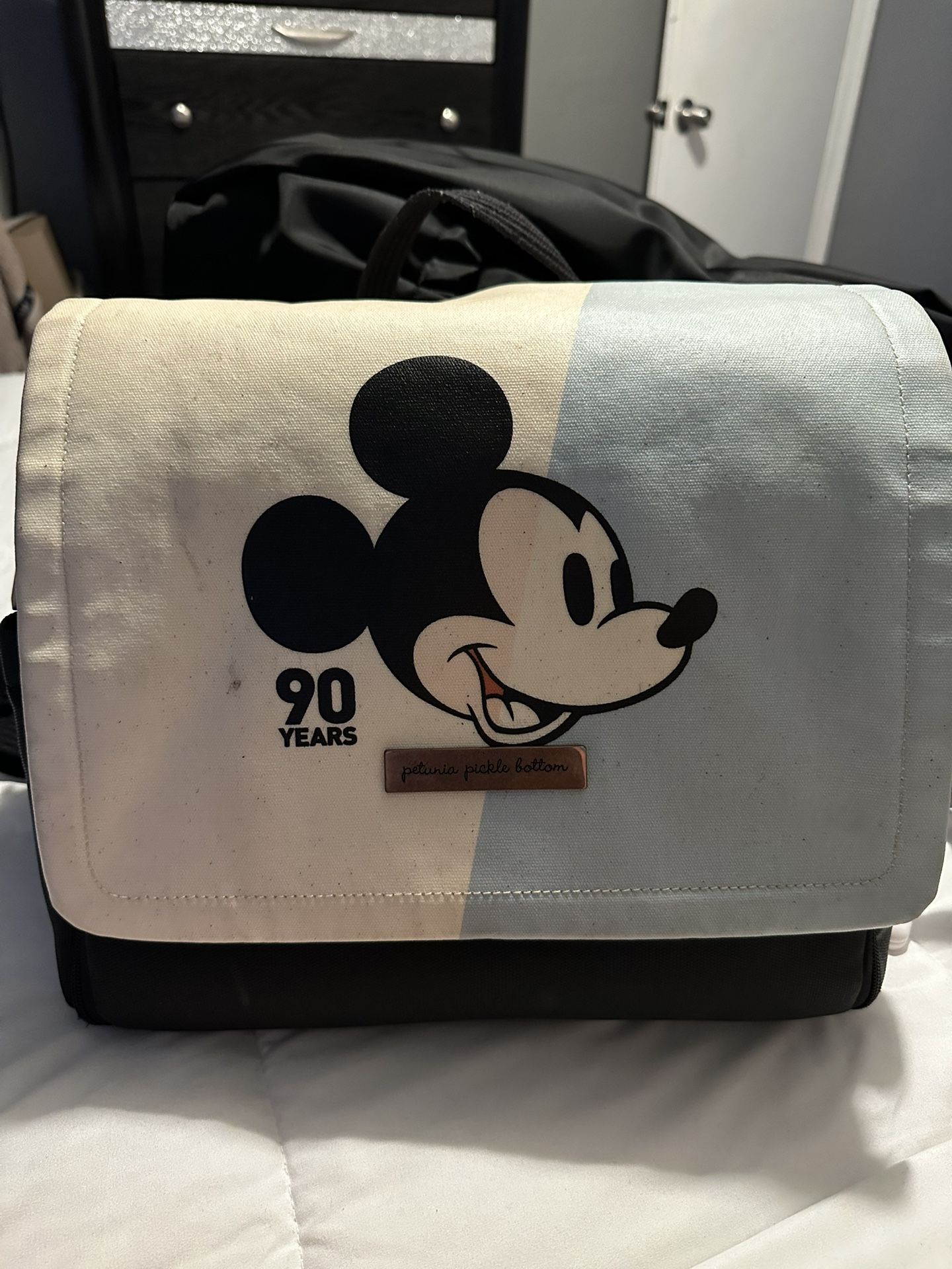 Petunia Picklebottom Mickey Mouse dual tone diaper bag