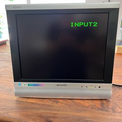 Sharp Aquos Liquid Crystal TV LC-15S5U No Remote No Stand