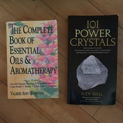 Power Crystals Book And Essential Oils & Aromatherapy  Book