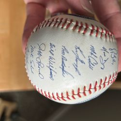 1989 Mariners Team Ball - Reproduced Autographs
