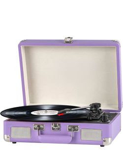 3-Speed Record Player With Bluetooth