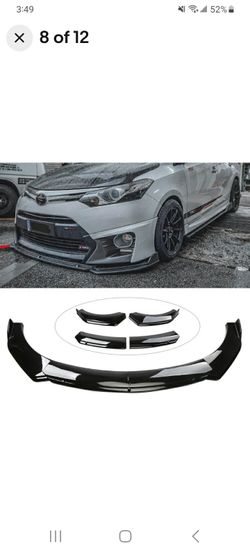 Front Bumper Lip Splitter Spoiler+ StrutRods