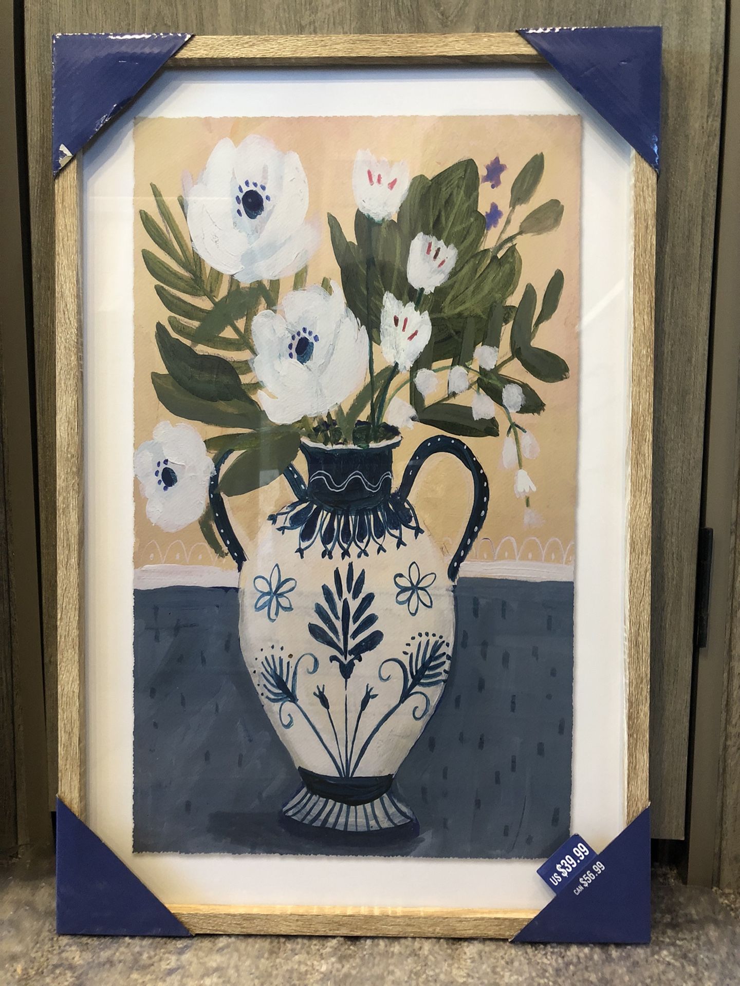 24 1/2”x 16 1/2” Flowers/vase Picture
