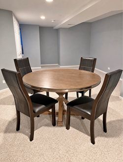52 inch Dining table with 4 chairs
