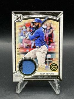 2018 Topps Museum Collection Meaningful Material Game Used Patch Relic #MMR-JHE Jayson Heyward #/50