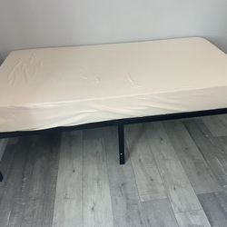 Memory Foam Twin Mattress, Bed frame, And Desk