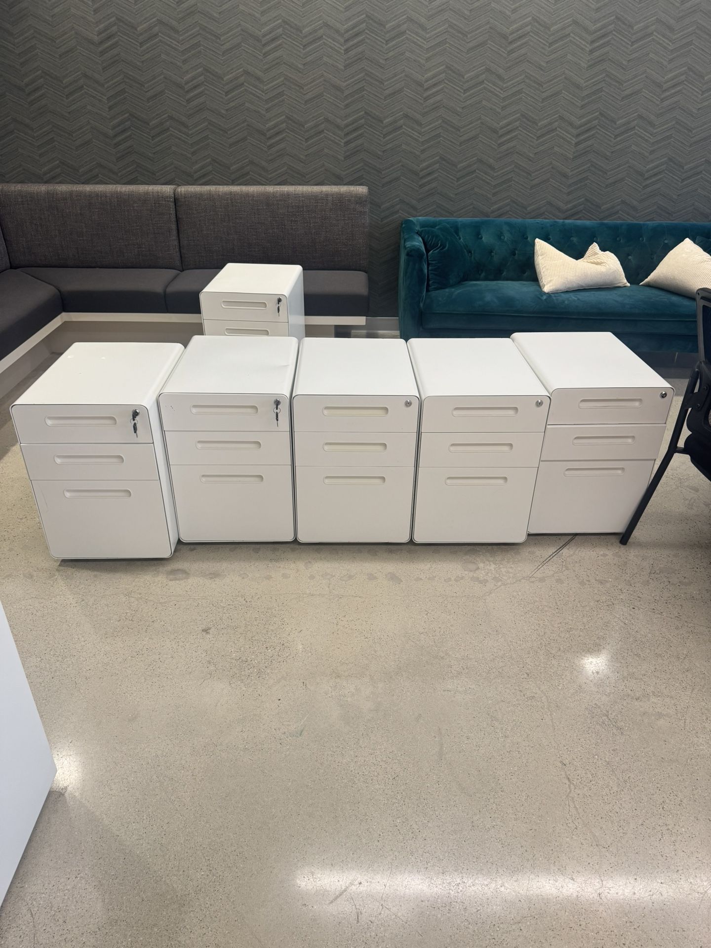 White File Cabinets
