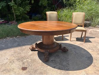 *FREE DELIVERY* Antique Dining Table w/ Italian Dining Chairs