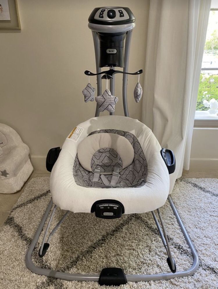 graco duetconnect lx multi-direction baby swing and bouncer