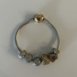 Authentic Pandora Bracelet And Charms