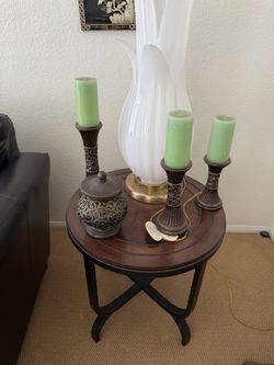 Candle Holder & Vase with lid