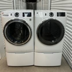 GE Washer And Electric Steam Dryer