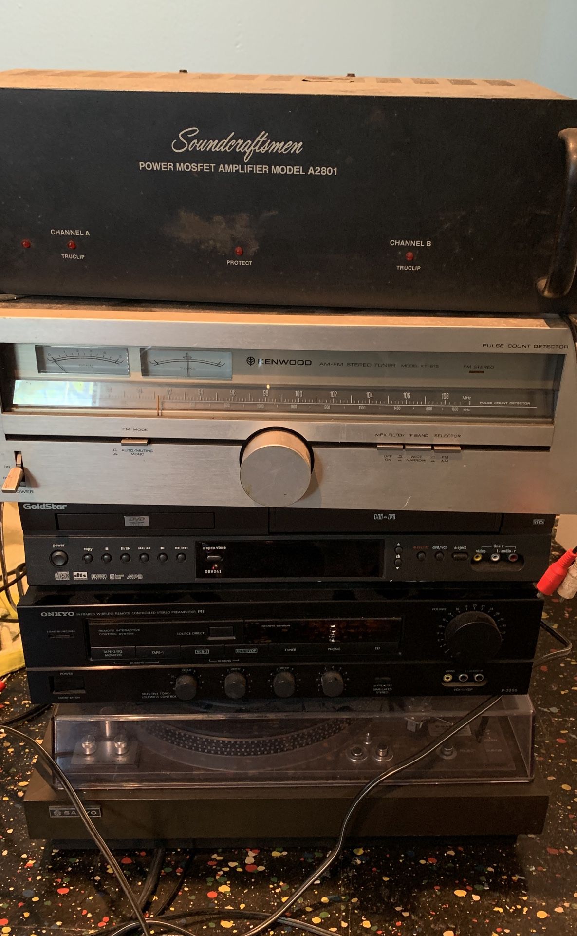 Full stereo system , moset amplifier , pre Amplifier , stereo tuner ,Etc