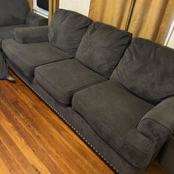 Ashley’s 2 Piece Living Room Set W/ Queen Size Mattress
