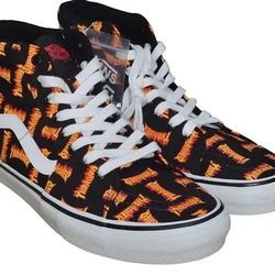 x Thrasher Sk8-Hi Allover Logo Mens Size 8