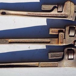 Heavy Duty American Made 18 Inch Rigid  Trimo Pipe Wrench $30 Each