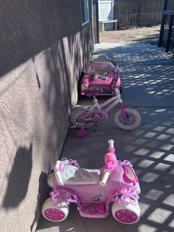 Barbie car,little car and bike