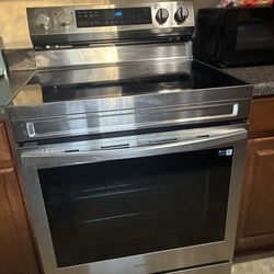 Silver - Samsung Electric Stov