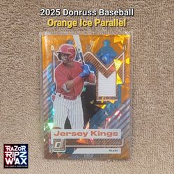 STARLYN CABA 2025 DONRUSS #JK-SC JERSEY KING ORANGE ICE PATCH RELIC BASEBALL MARLINS FREE SHIPPING