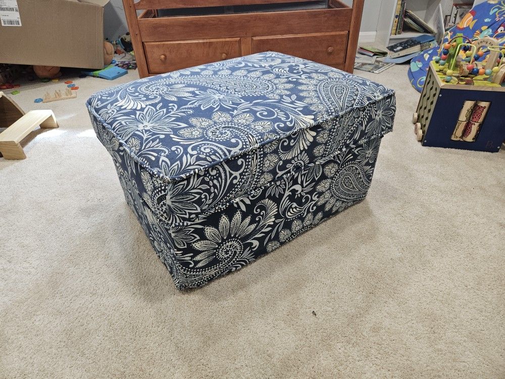 Upholstered Ikea Ottoman 