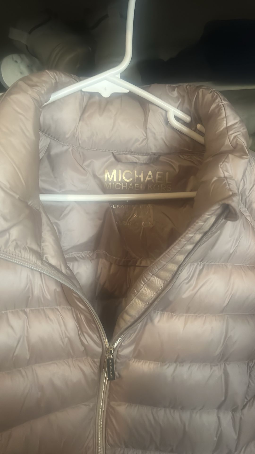 Micheal kors xl zip up bomber women