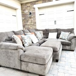 Oversized Grey Sofa Sectional