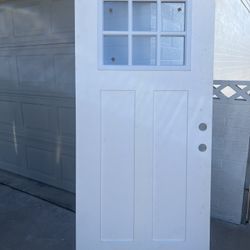 Fiberglass Door w/ Window 36 X 79