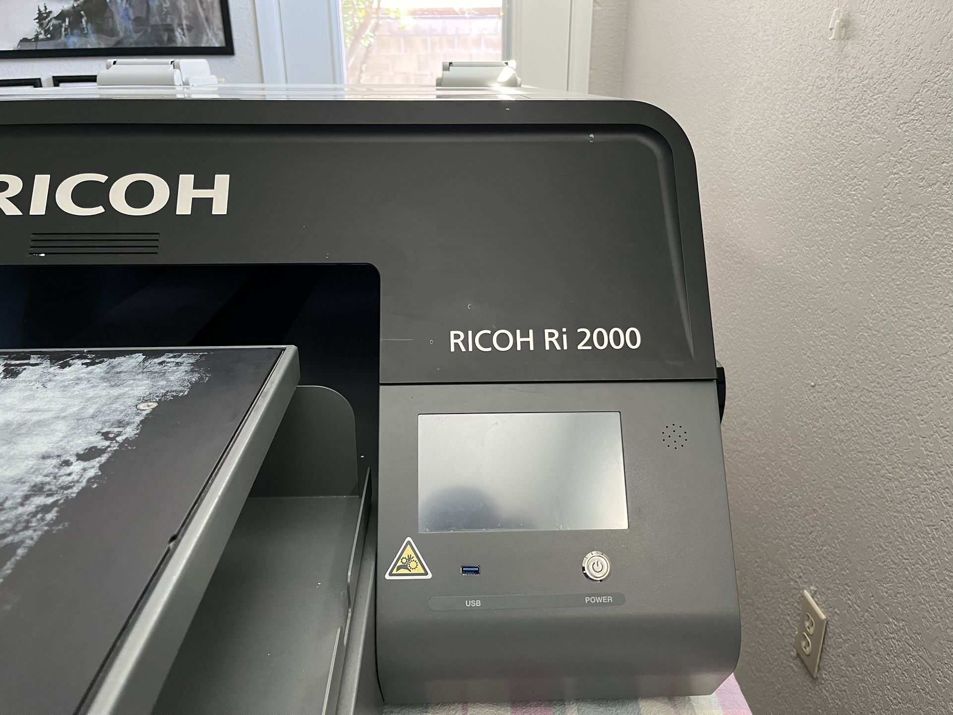 Ricoh 2000 DTG Printer W/ Work Bench & Heat Press