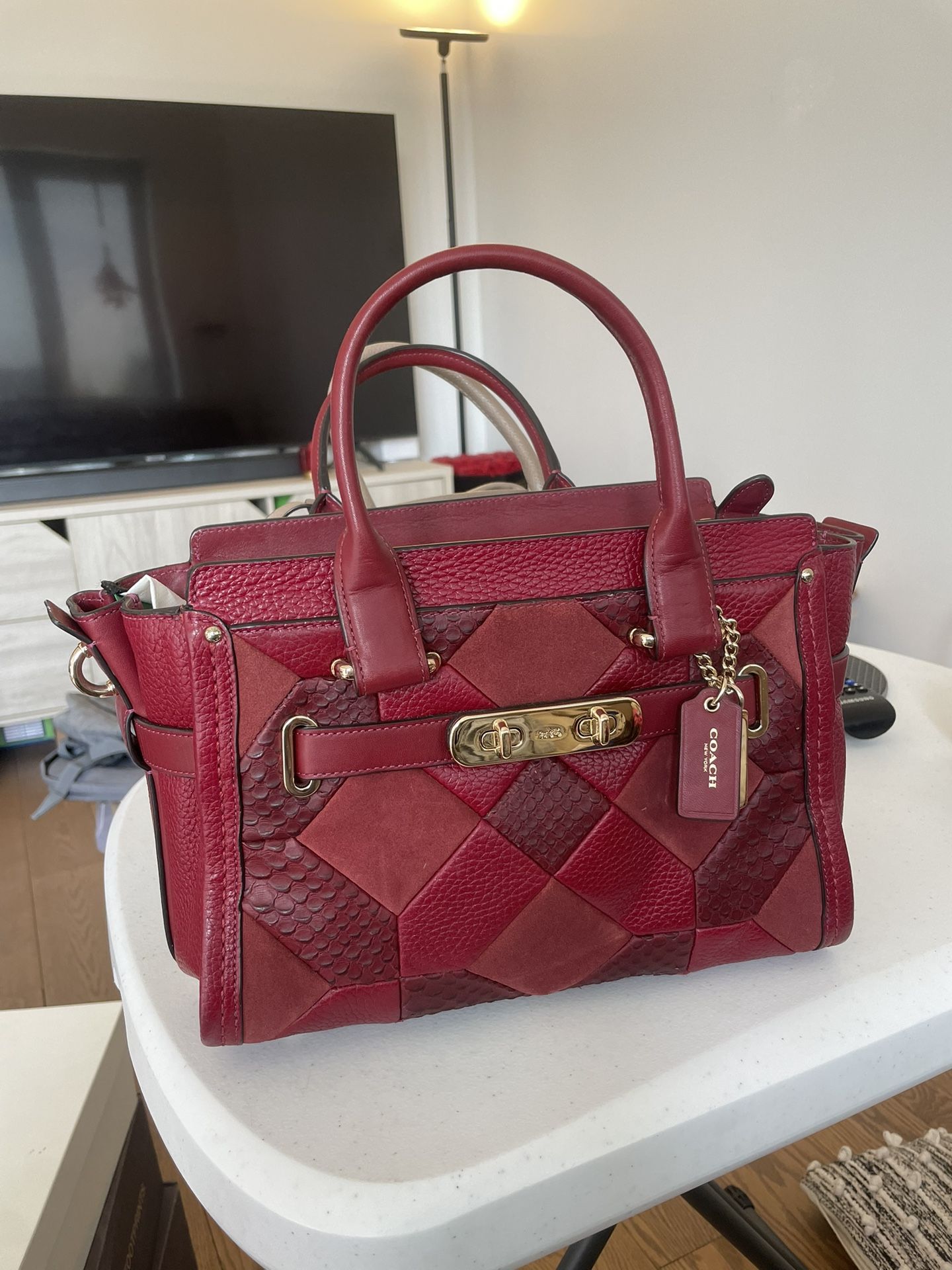 Coach Leather Satchel Handbag