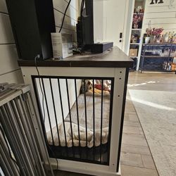 Wood TV Stand/ Dog Kennel