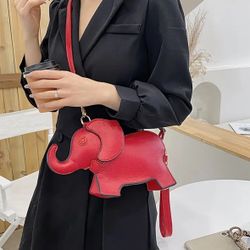 Elephant Shape Crossbody Bag 