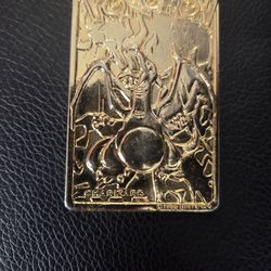 1999 23kt Gold plated CHARIZARD  burger king kids meal prize