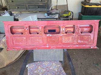 Truck Tailgate Red Steel OEM