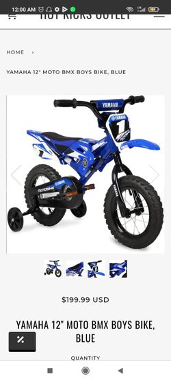 YAMAHA 12" MOTO BMX BOYS BIKE BLUE