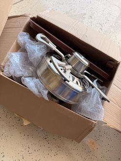 Ceiling Fan Motor and Blade Assembly both