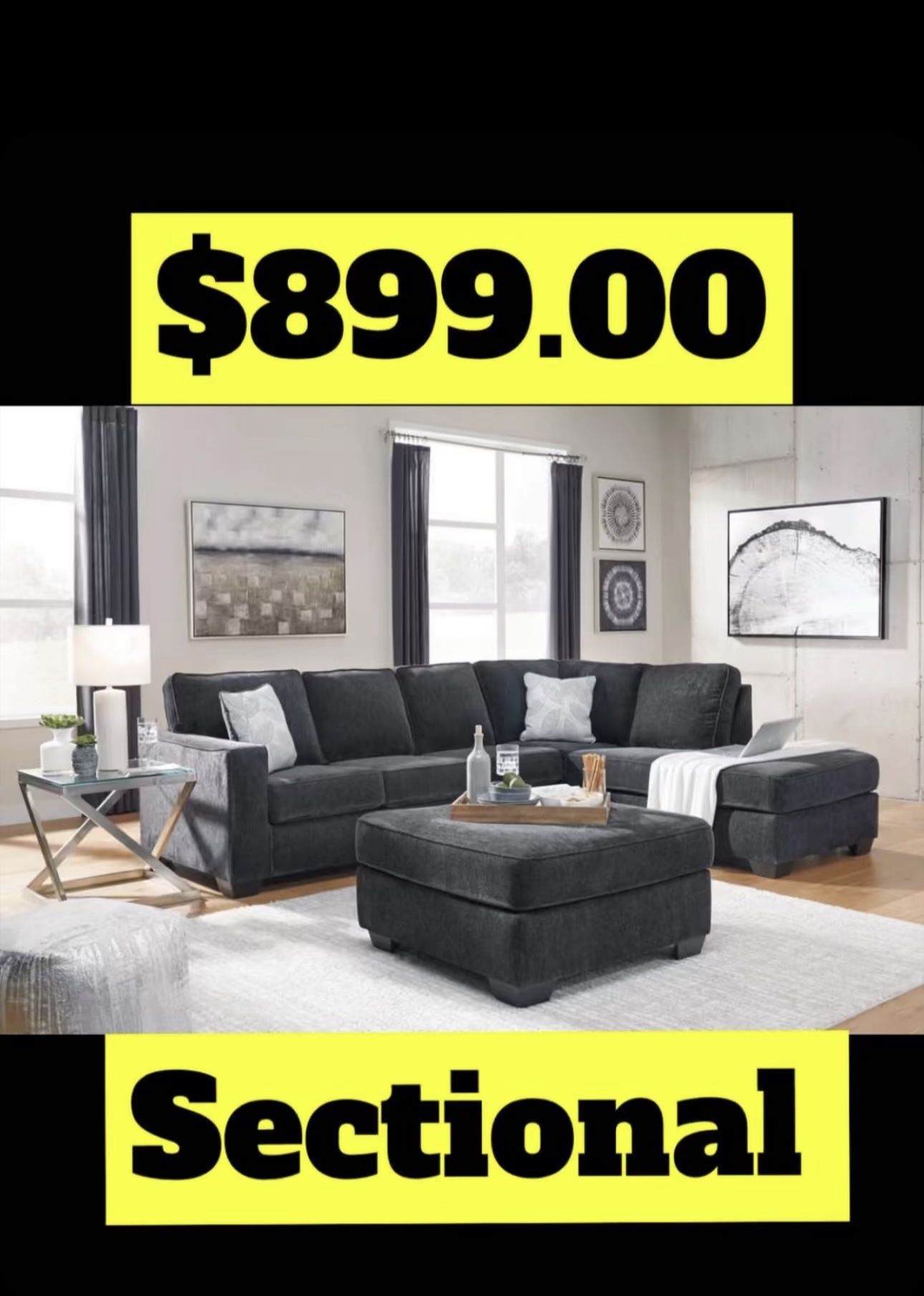 Brand New Modern Sectional For $899