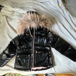 Kids Black Winter Coat Size 5/6