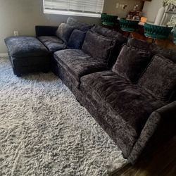 Black/Grey Couch For Sale