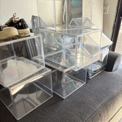 Clear Plastic Shoe/Memorabilia Holders