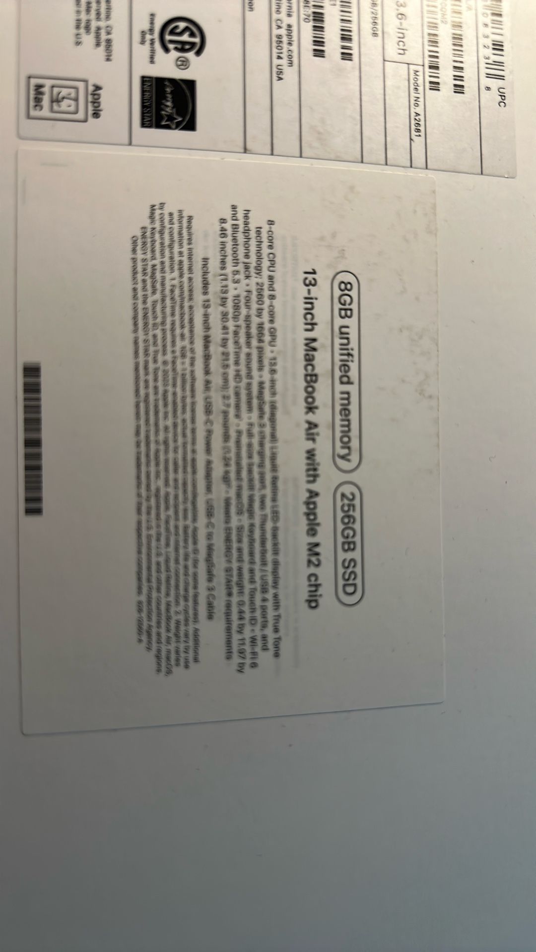 M2 MacBook Air 13.6”