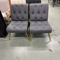 grey slipper accent chairs for 2